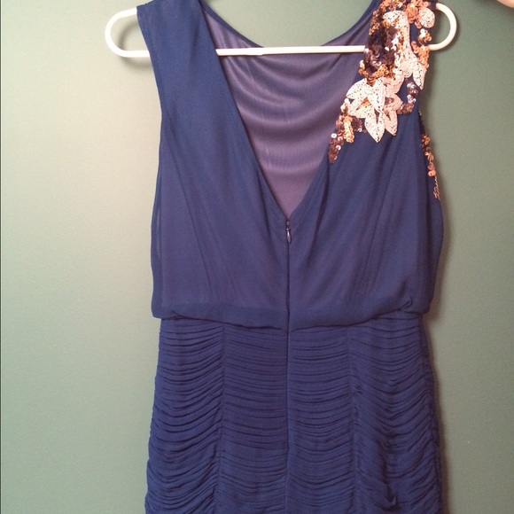 Blue Aidan Mattox Embellished Dress - Picture 3 of 3